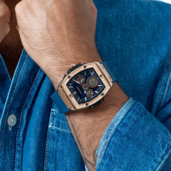 Reloj Hombre Ryan Rose/Correa Azul   RADIANT RA655204 - Imagen 2